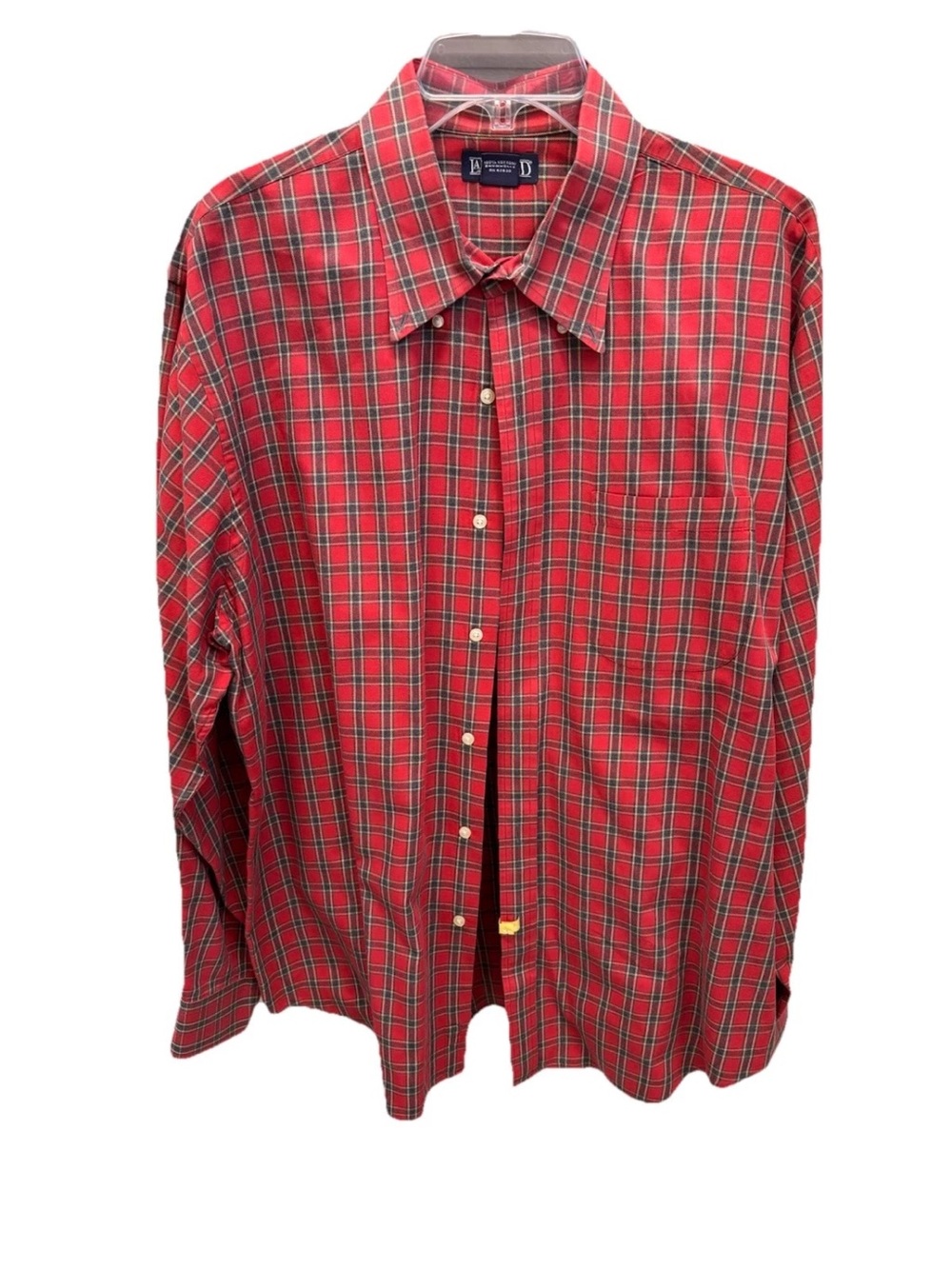 Land’s End Red Plaid Men's Button-Up Shirt